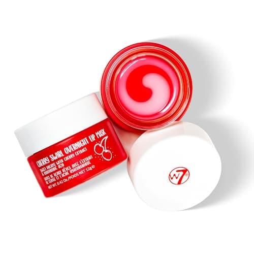 Image of W7 Sweet Dreams Overnight Cherry Swirl Lip Mask - Cherry Extract & Hyaluronic Acid - For Hydrated, Full Looking & Irresistible Lips
