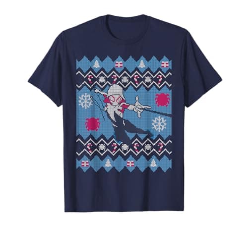 Image of Marvel Ghost-Spider Spider-Gwen Ugly Christmas Sweater T-Shirt