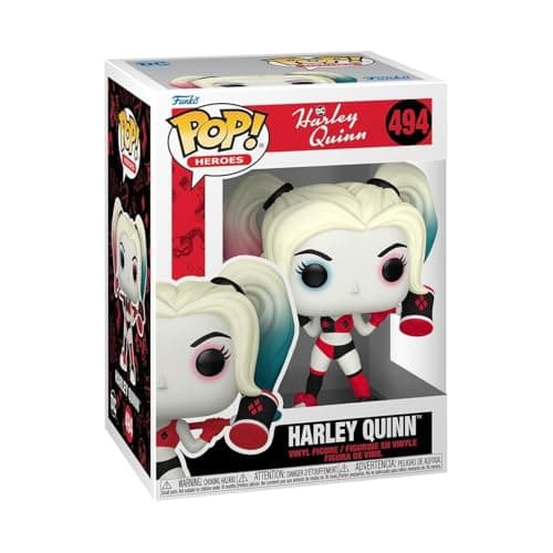 Image of Funko Pop! Heroes: Harley Quinn AS Quinn Animated Series - Harley Quinn - Collectable Vinyl Figure - Gift Idea - Official Merchandise - Toys for Kids & Adults - TV Fans - Model Figure for Collectors