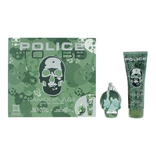 Image of Police To Be Camouflage 2 Piece Gift Set: Eau de Toilette 75ml - Body Lotion 100