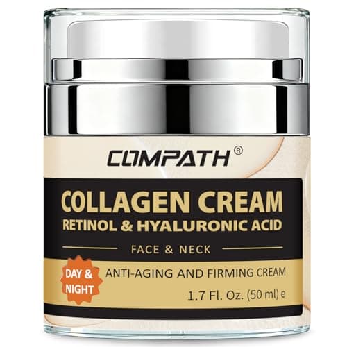 Image of Collagen Face Cream, with Retinol Vitamin E Hyaluronic Acid, Anti-Aging Anti-Wrinkle Firming Day Night Facial Moisturizer, Face Neck Skincare Cream. (50ML)