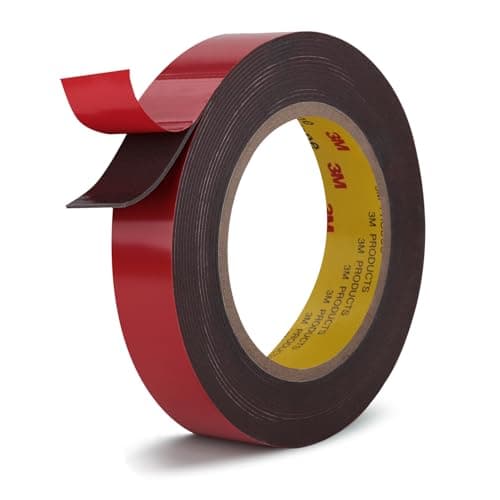 Image of 3M Heavy Duty Double Sided Tape 4611 19mm x 5m Strong Adhesive Withstands 122°C for Reliable Waterproof Foam Mounting Tape for Home Office Deco Automotive Metal Glass Bonding
