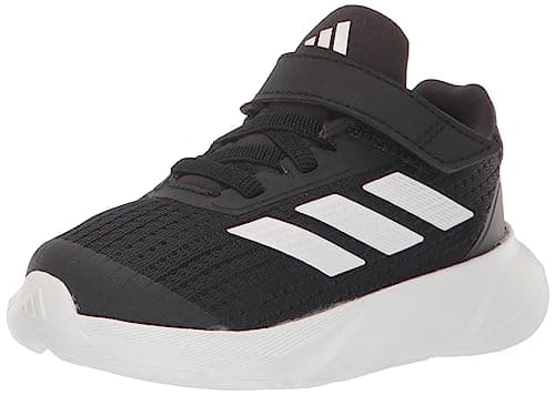 Image of adidas Duramo SL Unisex Stretch Lace Sneaker, Black/White/Charcoal Core, 11.0 cm