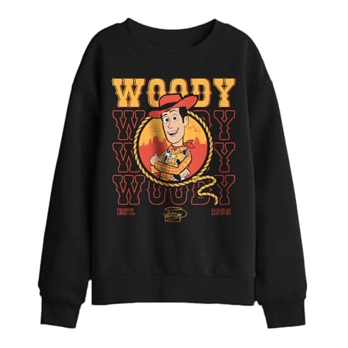 Image of Disney Toy Story Sheriff Woody Kids Sweatshirt, Black, 5-6