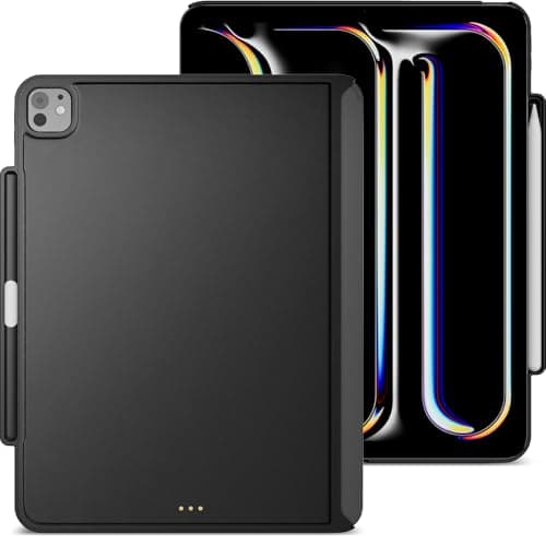 Image of MAGEASY CoverBuddy Case Compatible with Magic Keyboard & Smart Keyboard Folio (Keyboard Not Included) for 2024 11" iPad | with Pencil Holder (Black, iPad Pro 13" (2024-2025, M4/M5))