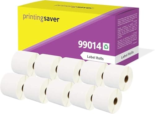 Image of 10 Compatible Rolls 99014 S0722430 54mm x 101mm Address Labels for LabelWriter 4XL 450 400 330 320 310 Twin Turbo Duo Seiko SLP 450 430 420 400 240 220 200 120 100 Pro Plus (220 Labels per Roll)
