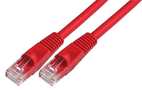 Image of Pro Signal PSG91527 Snagless Cat6 UTP LSOH Ethernet Patch Lead, Red 0.5m