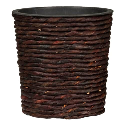 Image of Scheurich Water Hyacinth 24 Basket Planter/Basket Planter/Basket Pot Made of Water Hyacinth, Colour: Brown, 24 cm Diameter, 24 cm High, 13 Litres Vol.