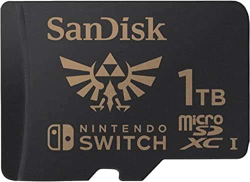 Image of SanDisk 1TB microSDXC card for Nintendo Switch consoles, Nintendo Licensed Product, Zelda edition, up to 100 MB/s, more place for games, UHS-I, Class 10, U3, Legend of Zelda
