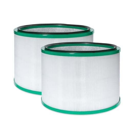 Image of Air Purifier Filter Compatible with Dyson HP02 HP01 HP00 Pure Hot + Cool Link,HEPA Carbon Filter 3-in-1 High Efficiency HEPA Core Mini Replacement (Two packs)