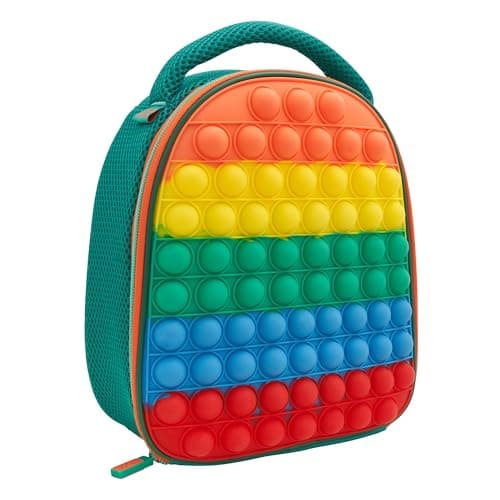 Image of Polar Gear Insulated Sensory Popit Lunch Bag, Handle - 600D Polyester Reusable Food & Drink Thermal Cool Bag for School Nursery Snacks Picnic