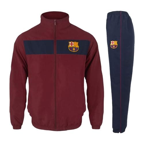 Image of FC Barcelona Official Football Gift Boys Tracksuit Set 4-5 Years Navy Blue