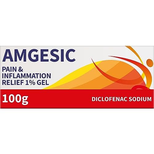 Image of Amgesic Pain Relief 1% Gel 100g– Relief Diclofenac Gel – Anti-Inflammatory Gel for Back Pain Relief, Muscle Aches, Stiff Joints and Swelling