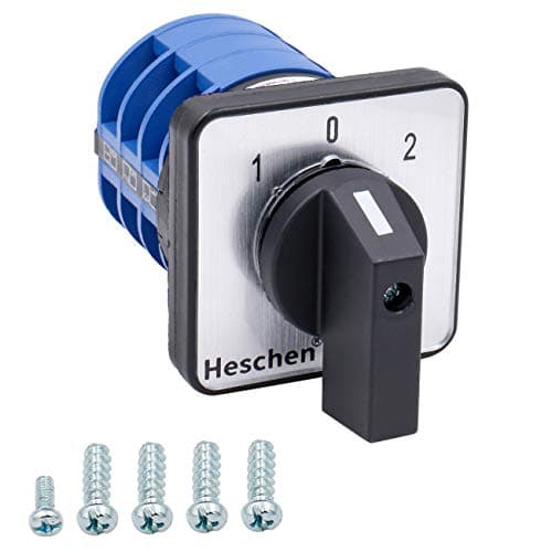 Image of Heschen Universal Rotary Cam Selector Changeover Switch LW28-32/D303.3 660V 32A 3 Position 3 Phase 12 Terminals