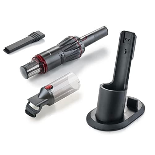 Image of JML Invictus ONE Handheld Vacuum Cleaner - Lightweight Cleaners, Cordless, Bagless - HEPA Certified Filter Traps Pollen, Mites, Dust and Allergens, 90W High Suction and Power, 15 Mins Run Time - Black