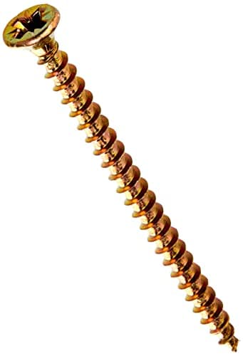 Image of TIMCO Solo Chipboard & Woodscrews - Gold - 3.5 x 50 - Box of 200 - A single thread woodscrew mainly used in various types of timber and man-made boards or into masonry with the use of plastic plug