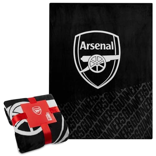 Image of Arsenal F.C. Fleece Bed Blanket Soft Sofa Throw for Bedroom Travel Home Decor 125 x 150cm, Birthday Gifts for Men