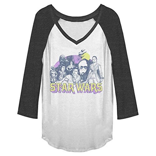 Image of Star Wars Women's Retro Rebel T-Shirt, White/Chrhtr, Small