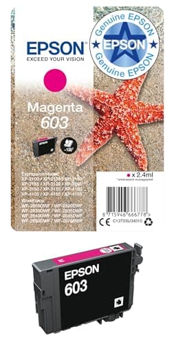 Image of Epson 603 Magenta Starfish Genuine, Ink Cartridge, Standard Capacity