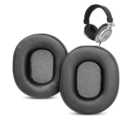 Image of HTINDUSTRY Earpads Replacement Cushion Compatible with Roland RH-5 RH-300 RH-300V RH-200 RH-200S Headphones Ear pads with Softer Protein Leather/Memory Foam