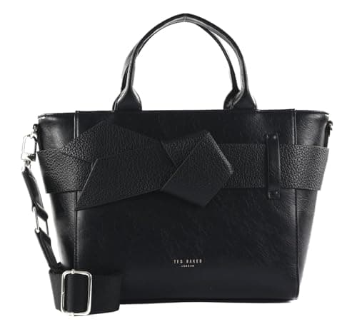 Image of Ted Baker handbag shoulder bag Jimsa Knot Bow Tote Bag Jet - Black