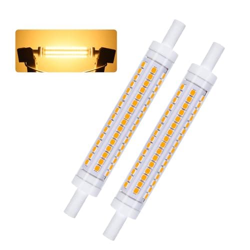 Image of I-SHUNFA R7S LED 118mm Bulbs,10W Warm White 2700K 1100 Lumens Replaces 100W Halogen Bulbs, for Uplighters, Reading Lamps, Non-Dimmable, AC 230V(2 Pack)