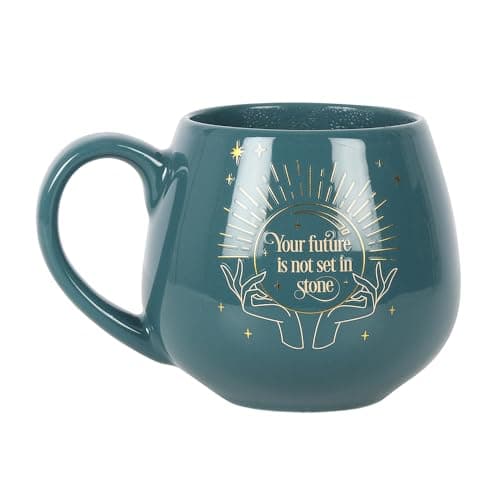 Image of Enchanting Green Fortune Teller Colour Changing Mug - 9.5cm x 8cm (1 Pc.) - Captivating Design, Holds Approximately 500ml - Perfect Gift