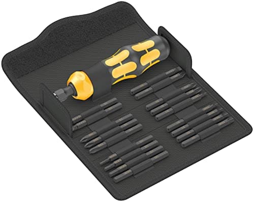 Image of Wera 05018110001 Kraftform Kompakt 900 Set 1, Impact Screwdriver Set, 19 Pieces Black-Yellow