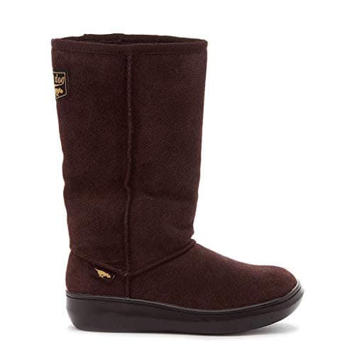 Image of Rocket Dog Sugardaddy Women's Suede Pull On Boots with Durable Rubber Outsole - Chocolate, 5 UK