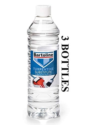 Image of 3 PC BARTOLINE TURPENTINE SUBSTITUTE CLEANS BRUSHES PAINT SPILLS HOME DIY 750 ML EACH