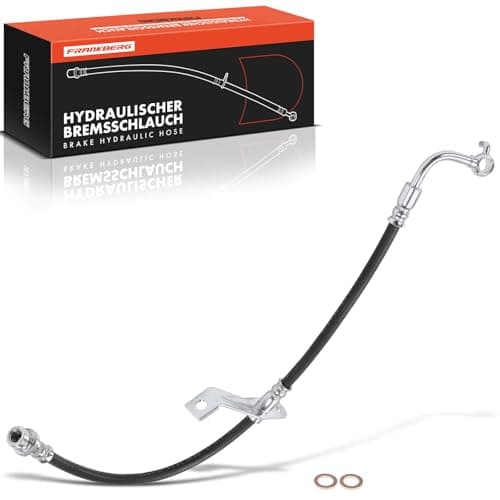 Image of Frankberg Brake Hose Brake Hydraulic Hose Front Axle Left Passenger Side Compatible with Optima 1.7L 2.0L 2012-Today Replace# 587312T600
