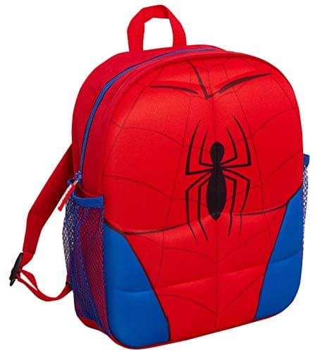 Image of Spiderman Backpack 3D Plush School Bag Spidey Rucksack