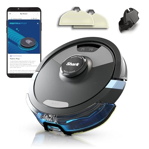Image of Shark Matrix Plus 2-in-1 Robot Vacuum Cleaner & Mop with LiDAR Home Mapping, Matrix & Edge Cleaning for Carpet, Hard Floors & Pet Hair, Self-Charging, Anti-Allergen, WiFi/App, Black