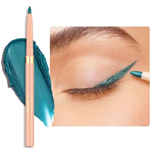 Image of OULAC Matte Teal Eye Liner Pencils Waterproof, Smudge-proof Retractable Eyeliner Lasts 24H +, Highly Pigmented and Smooth, Long-lasting Formula, Vegan 17 Lagoon