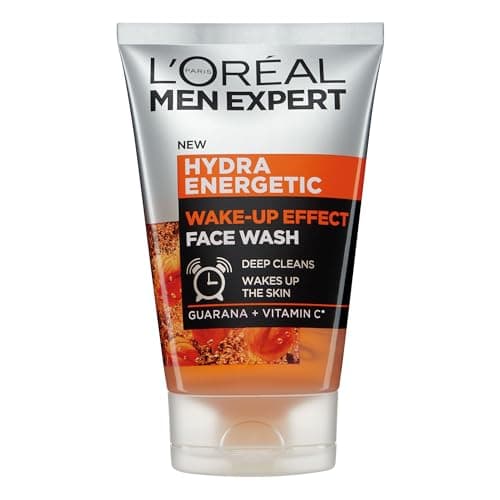 Image of L’Oréal Paris Men Expert Wake-up Effect Face Wash 100ml, Hydra Energetic Face Wash With Vitamin C*, for Dull and Tired-Looking Skin, Cleanses Pores and Energises Skin