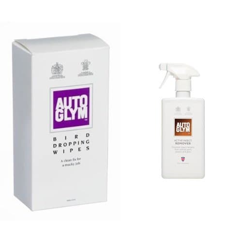 Image of Auto Glym Bird Dropping Wipes+Auto Glym Active Insect Remover, 500ml