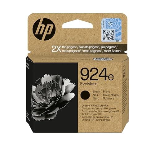 Image of HP 924e EvoMore Black Original ink cartridge