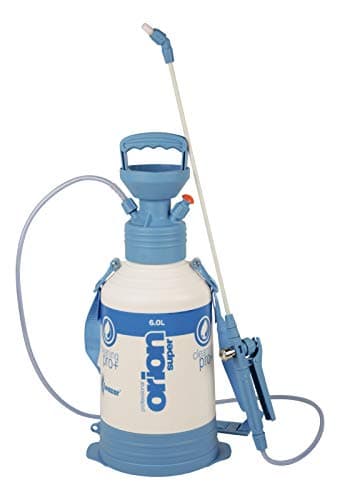 Image of Kwazar 20010033 Industrial Pump Sprayer Pressure Sprayer with Viton Seal Orion Pro Plus 6 L 22 x 22 x 64 cm White/Blue