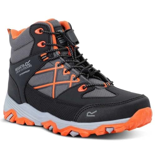 Image of Regatta Kids Samaris Waterproof Walking Hiking Boots with Hardwearing Treads - Perfect for Outdoors