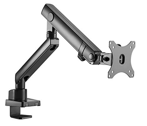 Image of Amer Mounts | LED LCD Monitor Arm | Hydra Lift Articulating Arm | Clamp and Grommet Base | (Single 17"-32"), Black (HYDRA1B)