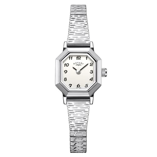 Image of Rotary Ladies Heritage Octagonal Case Stainless Steel Expander Bracelet Watch