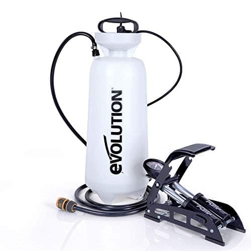 Image of Evolution Power Tools 012-0011 Disc Cutter Foot Pump Water Bottle, White