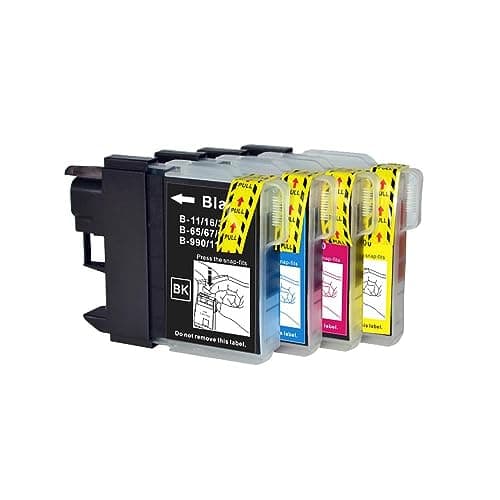 Image of Go Inks 1 Set of 4 Ink Cartridges to replace Brother LC985 Compatible/non-OEM for Brother DCP and MFC Printers (4 Inks)