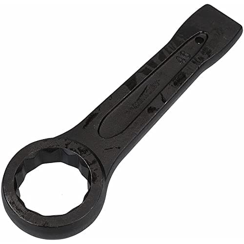 Image of Boxonly 27MM Slogging Ring Spanner Striking Straight Handle Box End Wrench Metric Single