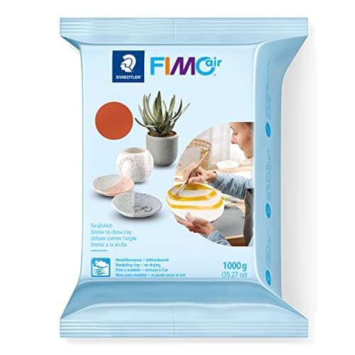 Image of STAEDTLER 8101-76 FIMOair - Air Drying Modelling Clay, 1kg - Terracotta (Pack of 1)