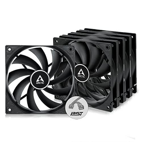 Image of ARCTIC F12 PWM PST (5 Pack) - PC Fan, 120mm Case Fan with PWM Sharing Technology (PST), Quiet motor, Computer, Fan Speed: 230-1350 rpm - Black