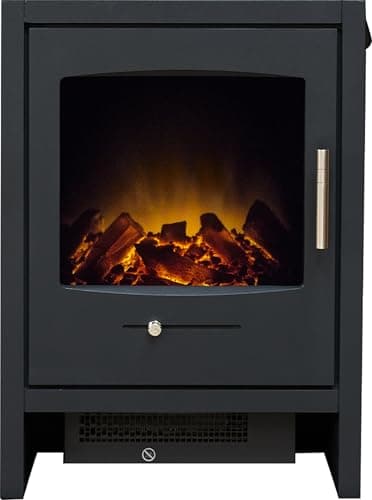 Image of Adam Bergen Electric Stove in Charcoal Grey