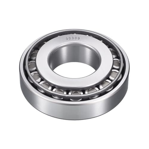 Image of HIPicco 30309 Tapered Roller Bearing Cone and Cup Set, 45mm Bore 100mm OD 27.5mm Cup Width, Chrome Steel Taper Bearings Set, ABEC-3