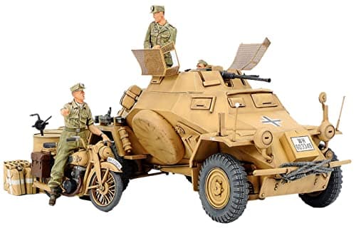 Image of Tamiya 300035286 – 1:35 WWII Special Automotive 222 Direct-Action Reconnaissance Tank North Africa (3), Gold