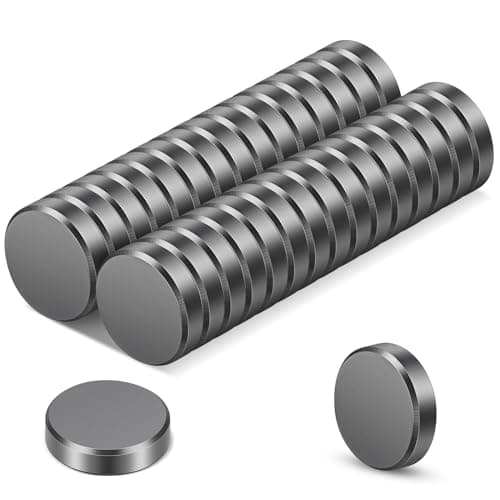 Image of Wukong 30 Pack Whiteboard Magnets Strong, 18×5mm Fridge Magnet Ferrite Magnets for Office, Notice Board and School
